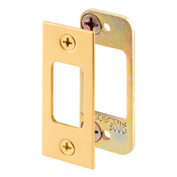 Prime-Line Prime-Line 2.75 in. H X 1.125 in. L Brass-Plated Steel Latch Strike Plate E 2479 - main